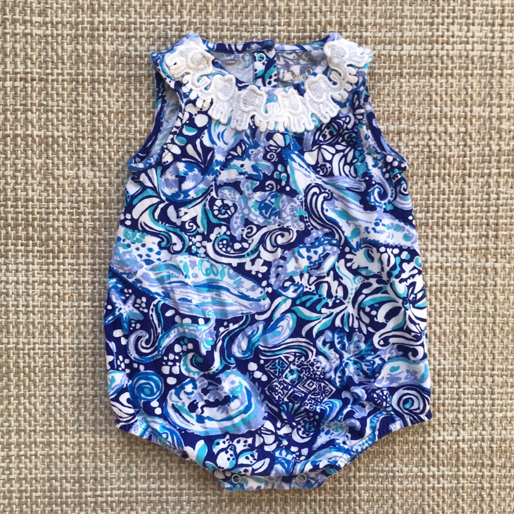 Lilly Pulitzer Bubble Romper (Size 3-6m)